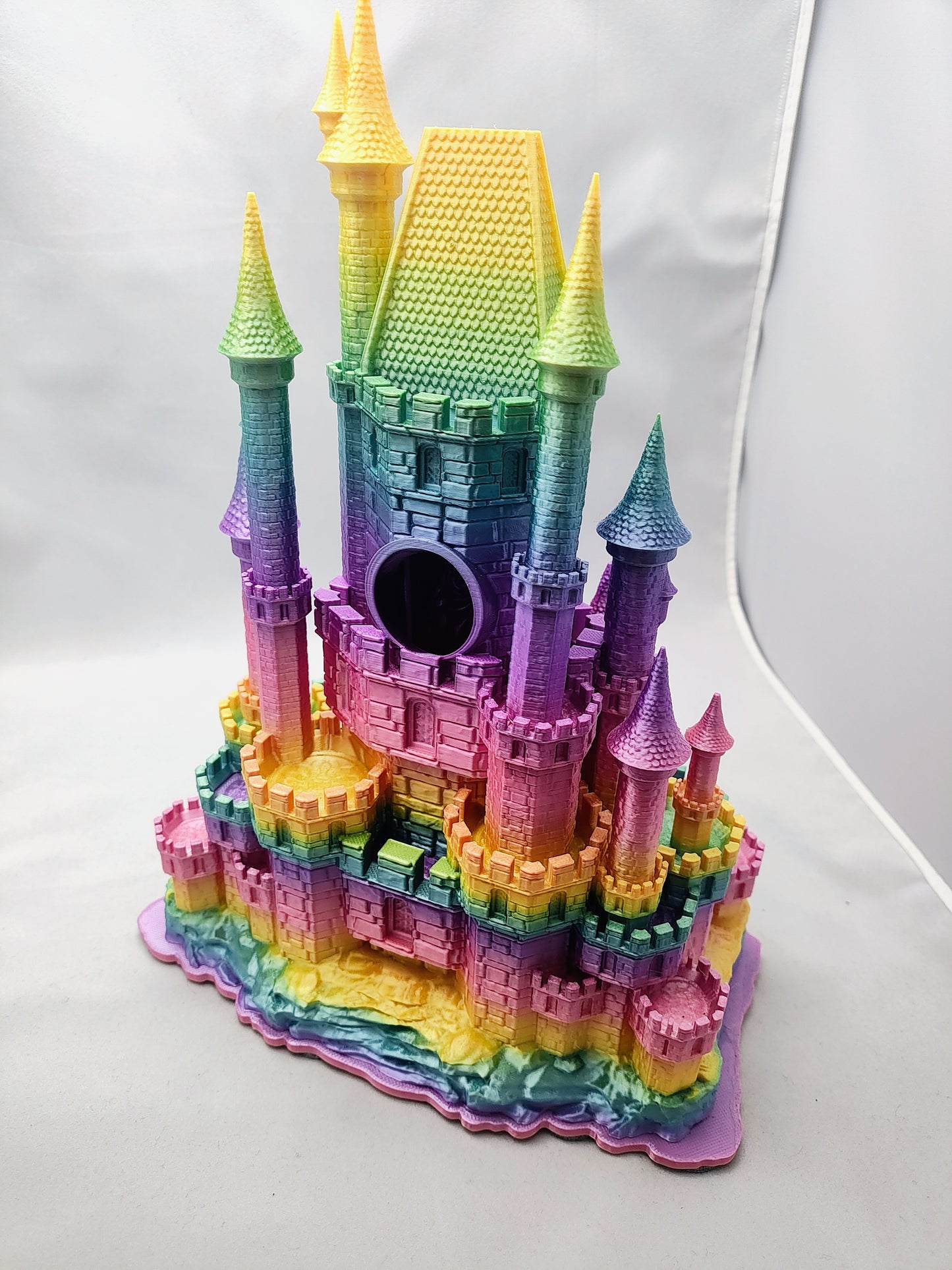 Rainbow Mimic Castle Dice Tower